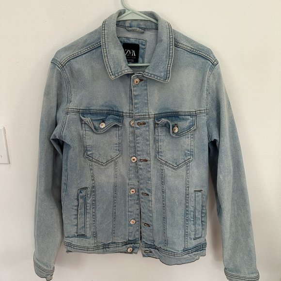 ZARA MEN'S JEAN JACKETS SIZE M SET OF THREE (3) - Picture 3 of 6